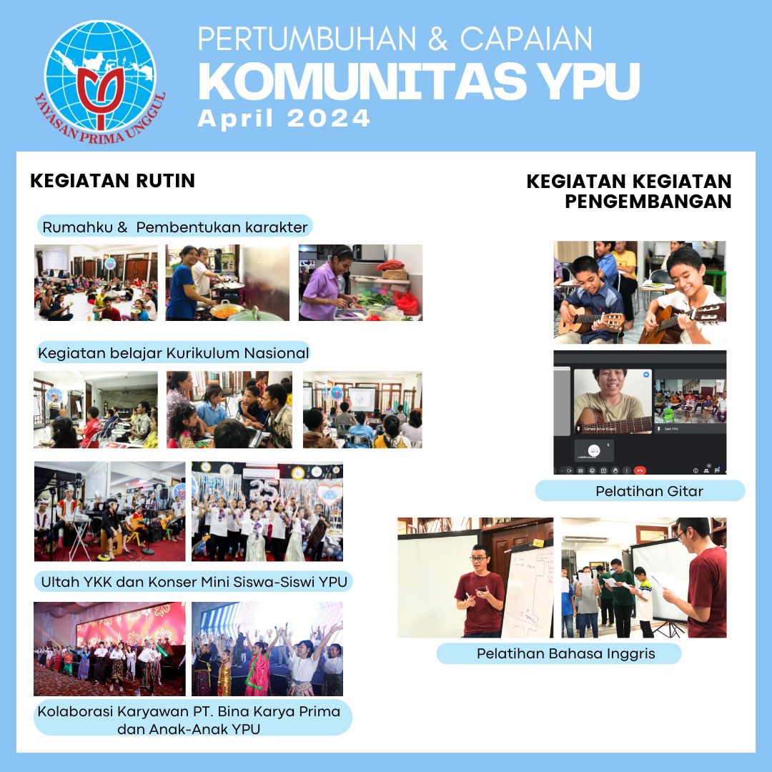 Kegiatan Yayasan Prima Unggul (YPU) – April 2024